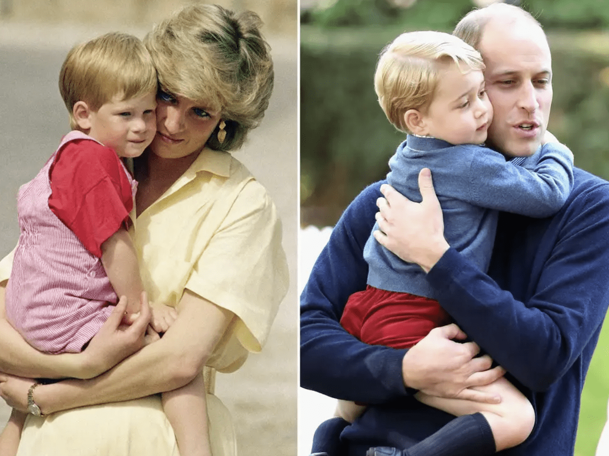 1 5 2 Princess Diana with Harry and Prince William with Geoge C www.insider.com, original: Getty Images 1200x899px